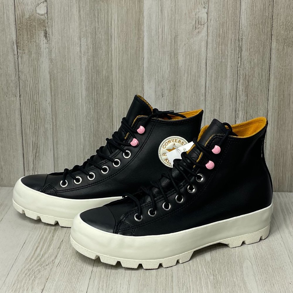 CONVERSE WMNS CHUCK TAYLOR ALL STAR LUGGED WINTER HIGH 'BLACK SAFFRON YELLOW'